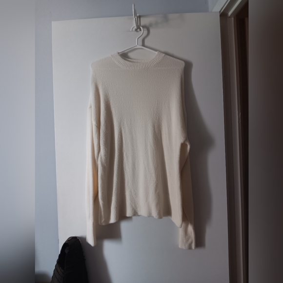 NEW Hudson North 100% Cashmere Oversized Cream Sweater XL - Picture 2 of 5